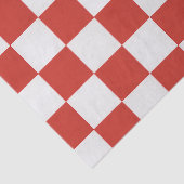 Timeless Charm Red & White Checkered Cheerful  Seidenpapier (Ausschnitt)
