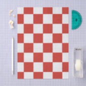 Timeless Charm Red & White Checkered Cheerful  Seidenpapier (Handwerk)
