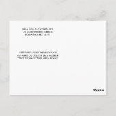 Timeless Chic Three Foto Wedding Danke Postkarte (Rückseite)