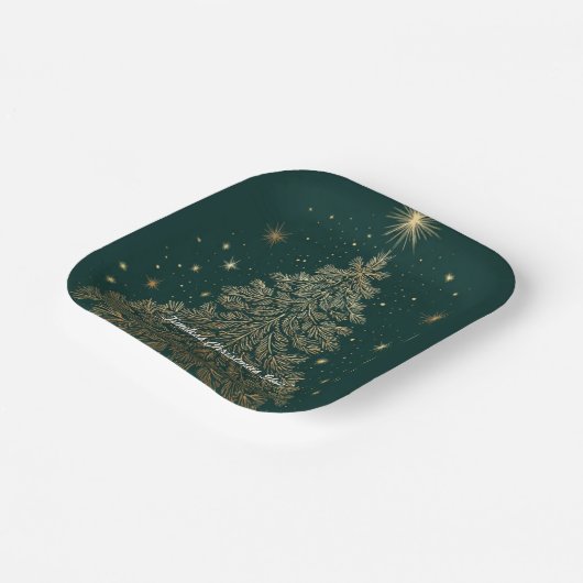 “Timeless Christmas Luxury” Pappteller (Gewinkelt)