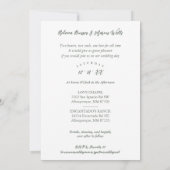 Timeless Christmas Poinsettia Photo Wedding Einladung (Rückseite)