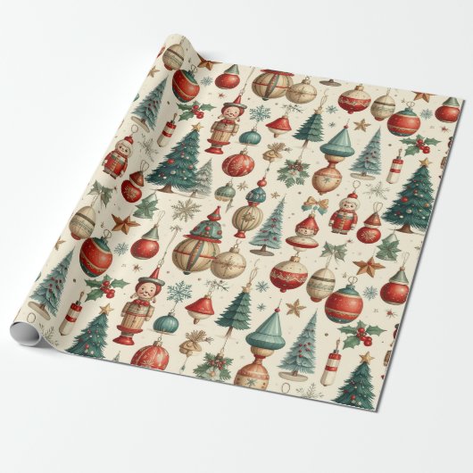 Timeless Christmas Toys Geschenkpapier (Ungerollt)