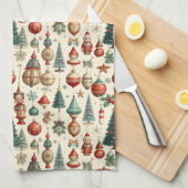 Timeless Christmas Toys Geschirrtuch (Viertel Falte)