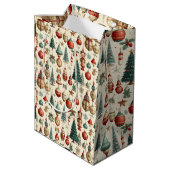 Timeless Christmas Toys Mittlere Geschenktüte (Rückseite Schrägansicht)