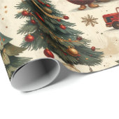 Timeless Christmas Vibes Geschenkpapier (Rolleneckpunkt)
