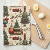 Timeless Christmas Vibes Geschirrtuch (Viertel Falte)