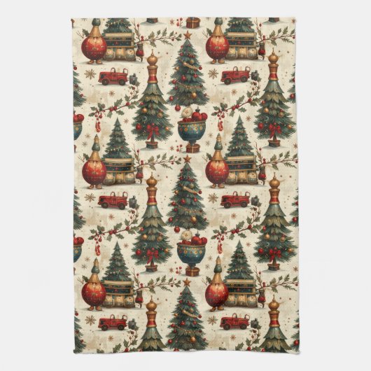 Timeless Christmas Vibes Geschirrtuch (Vertikal)