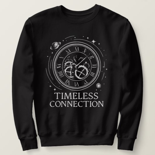 Timeless Connection: Clockwork Universe Sweatshirt (Design vorne)