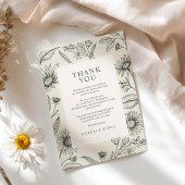 Timeless Daisy Wildblume Wedding Dankeskarte