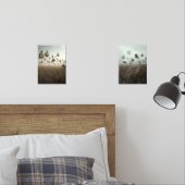 Timeless Drift – Surreal Pocket Watch Art Print Bilderwand Sets (Schlafzimmer)