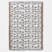 Timeless Egyptian Antiquities Digital Patterns Decke (Vorderseite Vertikal)