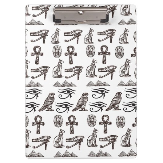 Timeless Egyptian Antiquities Digital Patterns Klemmbrett (Vorderseite)