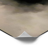 Timeless Elegance In Smoky Portrait Poster (Ecke)