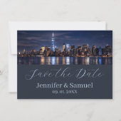 Timeless Elegance NYC Skyline Save the Date (Vorderseite)