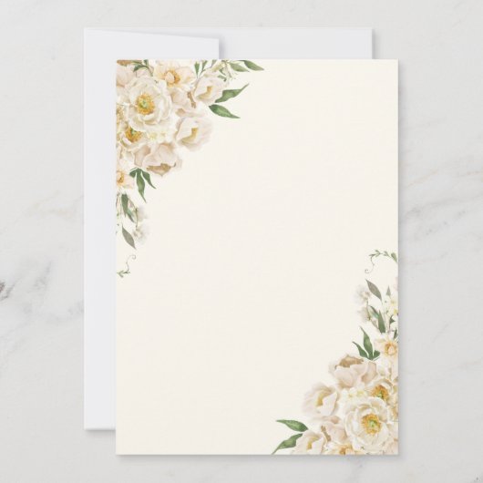 Timeless Elegance Wedding Invitation Einladung (Rückseite)