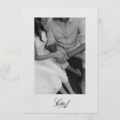 Timeless, Elegant Wedding Invitation Einladung (Rückseite)