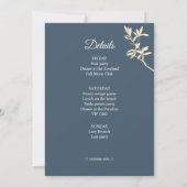 Timeless Floral Symphony Bachelorette Weekend Einladung (Rückseite)