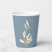 Timeless Floral Symphony Brautparty Pappbecher (Rückseite)