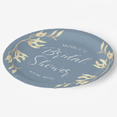 Timeless Floral Symphony Brautparty Pappteller (Schrägansicht)