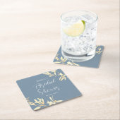 Timeless Floral Symphony Brautparty Rechteckiger Pappuntersetzer (Vor Ort)