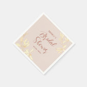 Timeless Floral Symphony Brautparty Serviette (Ecke)