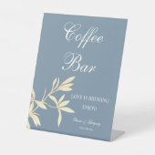 Timeless Floral Symphony Coffee Bar wedding Sockelschild (Vorderseite)