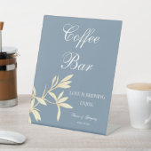 Timeless Floral Symphony Coffee Bar wedding Sockelschild (In SItu)