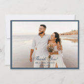 Timeless Floral Symphony in Blue Danke Einladung (Vorderseite)