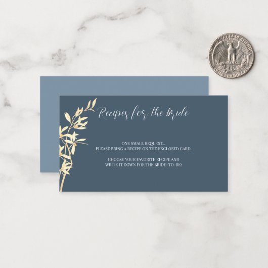 Timeless Floral Symphony Recipe Anfrage Mitteilungskarte (Vorderseite/Rückseite Beispiel)