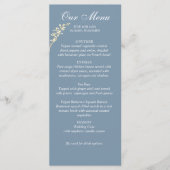 Timeless Floral Symphony Wedony Menu Menükarte (Vorderseite)