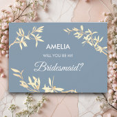 Timeless Floral Symphony Will you be my bridesmaid Einladung