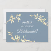 Timeless Floral Symphony Will you be my bridesmaid Einladung (Vorderseite)