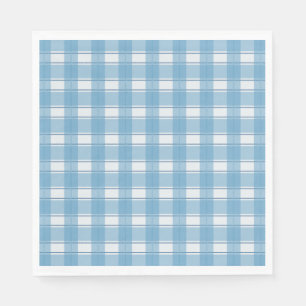 Timeless Gingham Blue Serviette