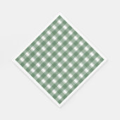 Timeless Gingham Green Serviette (Ecke)