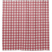 Timeless Gingham Mled Red Duschvorhang (Vorderseite)