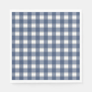 Timeless Gingham Navy Serviette