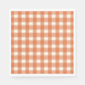 Timeless Gingham Orange Serviette (Vorderseite)