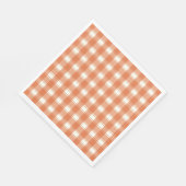 Timeless Gingham Orange Serviette (Ecke)