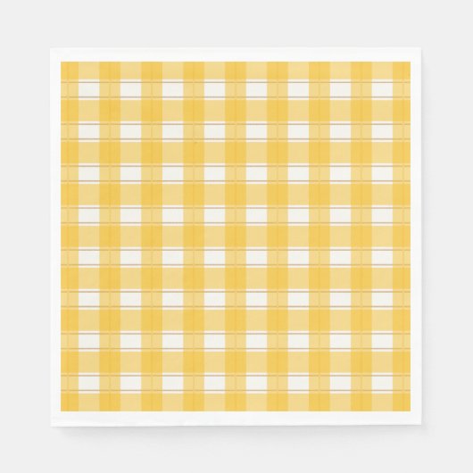 Timeless Gingham Yellow Serviette (Vorderseite)