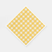 Timeless Gingham Yellow Serviette (Ecke)