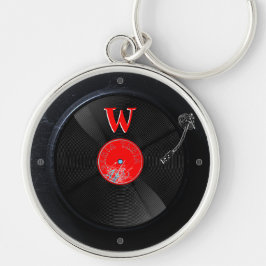Timeless Groove Turntable Keychain Schlüsselanhänger