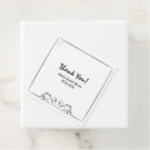 Timeless Handwriting Swan Brautparty Danke Geschenkanhänger (Beispiel)