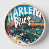 Timeless Harlem Blues Uhr (Vorderseite)
