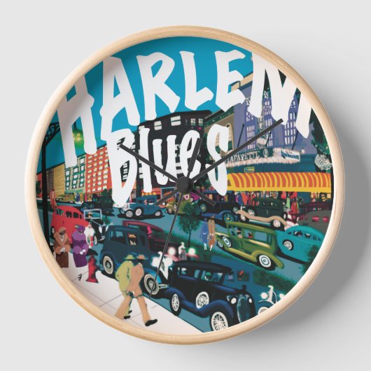 Timeless Harlem Blues Uhr (Vorderseite)