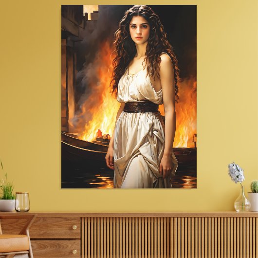 "Timeless Helen: Troys Catalyst" Leinwanddruck (Insitu (Wohnzimmer))