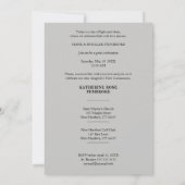 Timeless Holy First Communion Nice Girl Einladung (Rückseite)