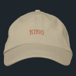 Timeless Khaki King Boy Cap High Quality Men's Hat Bestickte Baseballkappe<br><div class="desc">Regal bestickte Kappe: Diese khaki Baumwolle,  die "King" hervorsteh auf der Vorderseite bestickt. Der verstellbare Gurt und das weiche Gewebe machen ihn zu einer vielseitigen Wahl für jeden lässigen Anlass.</div>