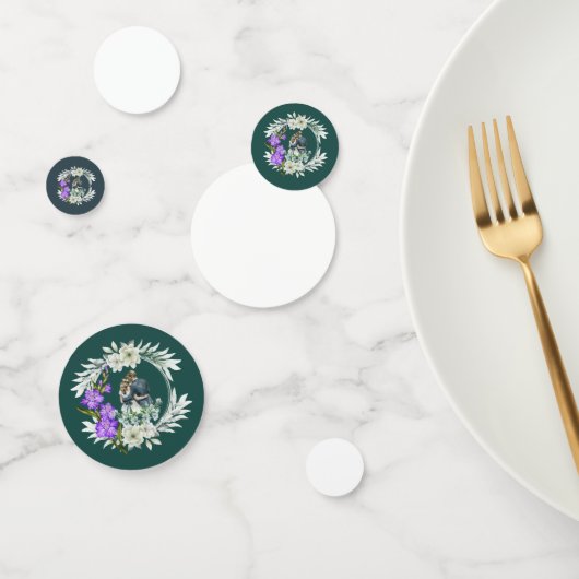 Timeless love story dark teal konfetti (Gruppe)