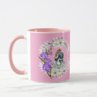 Timeless love story light pink tasse