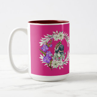 Timeless love story magenta zweifarbige tasse